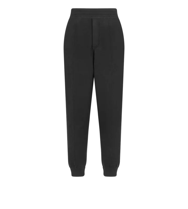 DOUBLE FACE WOOL JOGGERS BLACK online